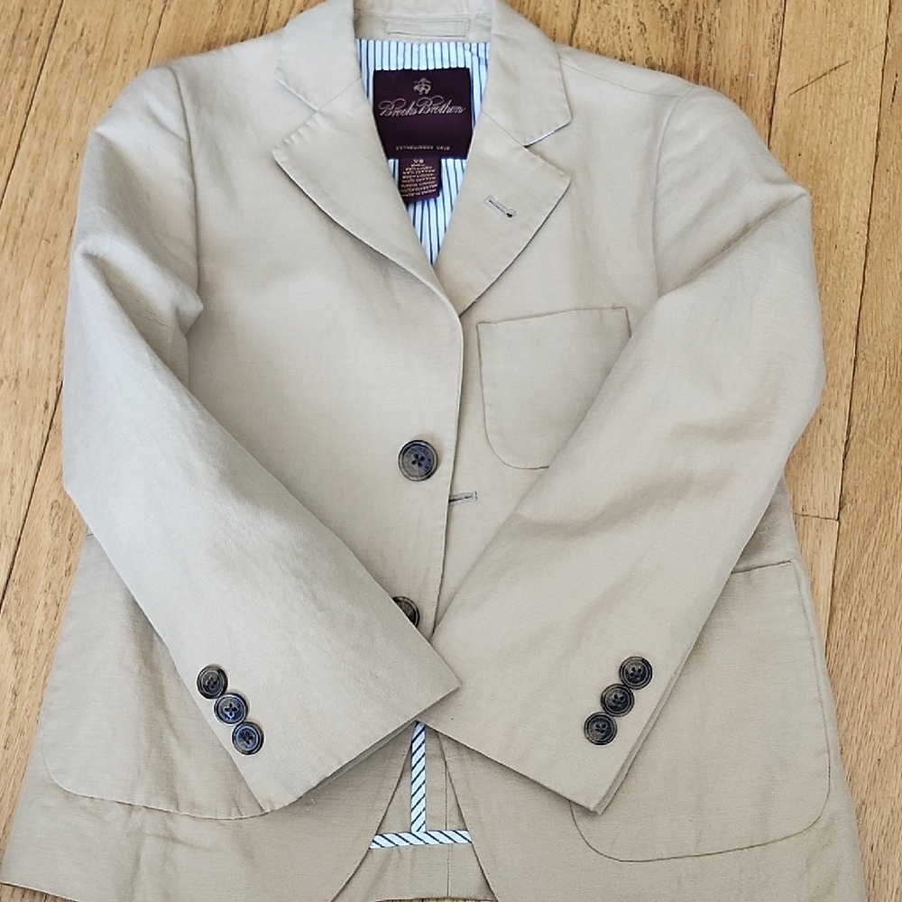 Brooks Brothers Size XS BOY'S Tan Blazer